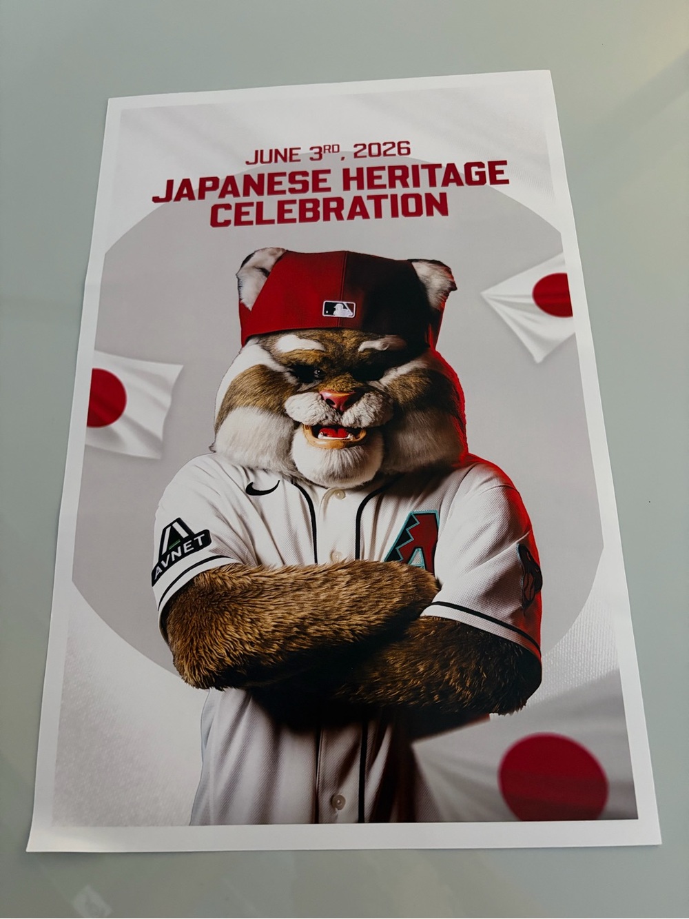 Arizona Diamondbacks Japanese Heritage Night Poster SGA dodgers Ohtani Shohei
